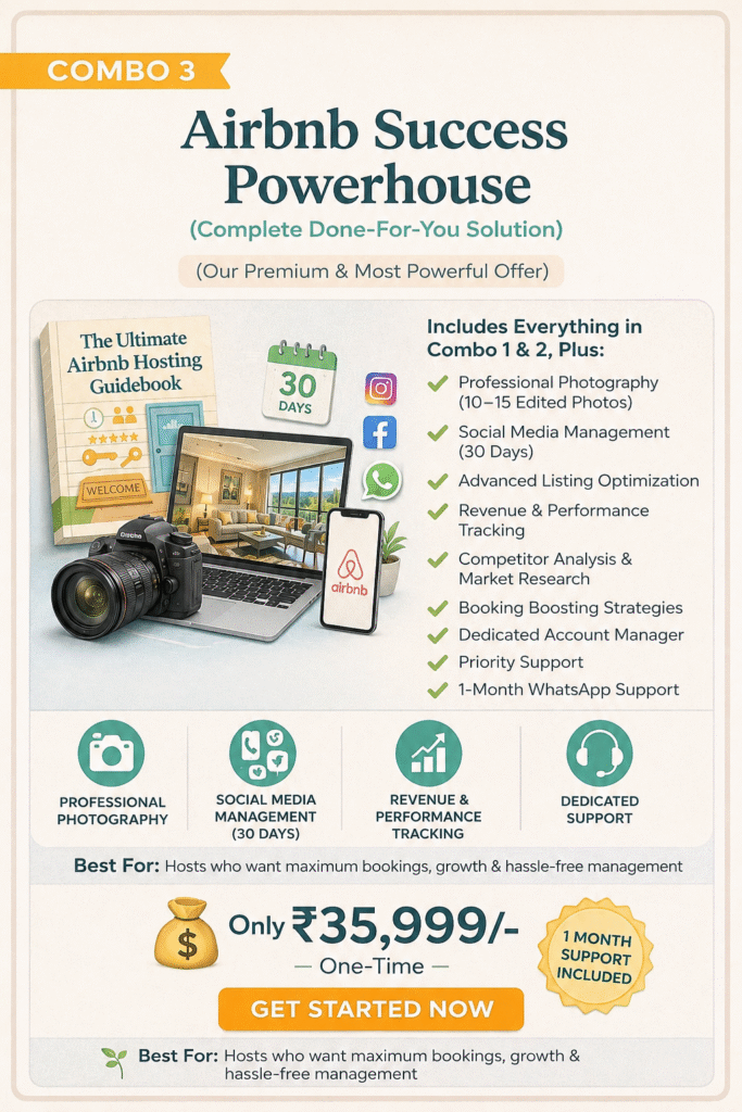 Airbnb management in goa company north goa